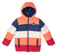 Куртка playToday размер 128, оранжевый/ синий/ бежевый