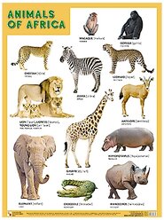 Плакат Мозаика-Синтез ANIMALS OF AFRICA (Животные Африки)