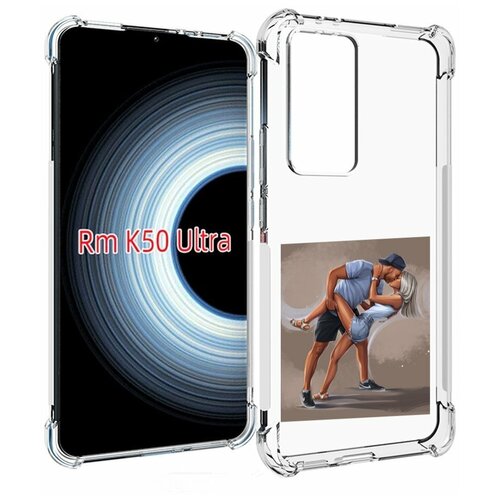 Чехол MyPads девушка с парнем танцуют женский для Xiaomi 12T / Redmi K50 Ultra задняя-панель-накладка-бампер