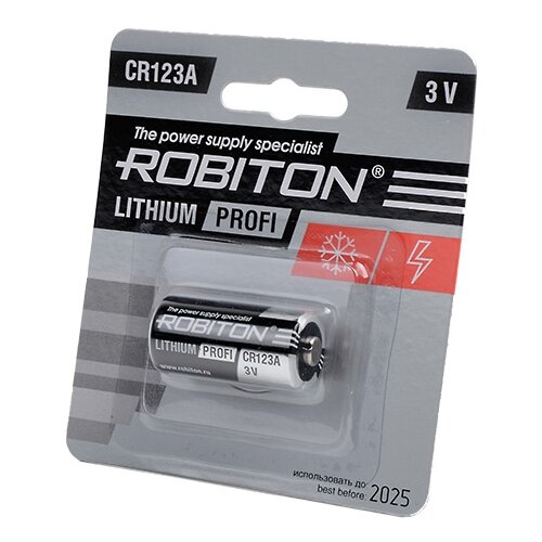 Батарейка CR123A - Robiton Profi R-CR123A-BL1 13263