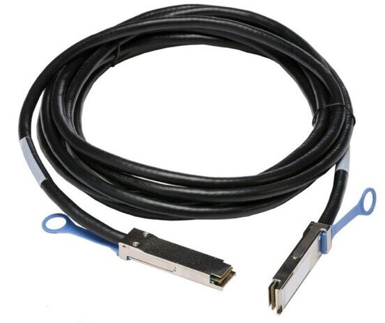 FiberTrade Кабель прямого подключения FT-QSFP+CabP-AWG26-5 (40G, 26AWG QSFP+, 5м)