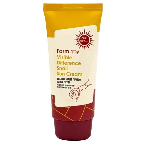 FARMSTAY Крем улиточный солнцезащитный FarmStay Visible Difference Snail Sun Cream