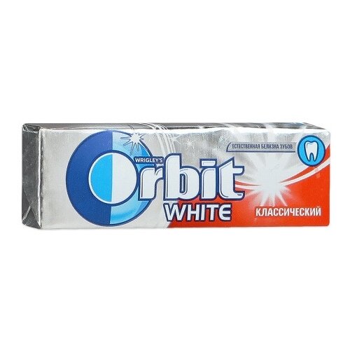 фото Жевательная резинка orbit white классический, без сахара 10 шт.