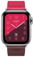 Часы Apple Watch Hermès Series 4 GPS + Cellular 44mm Stainless Steel Case with Leather Single Tour b