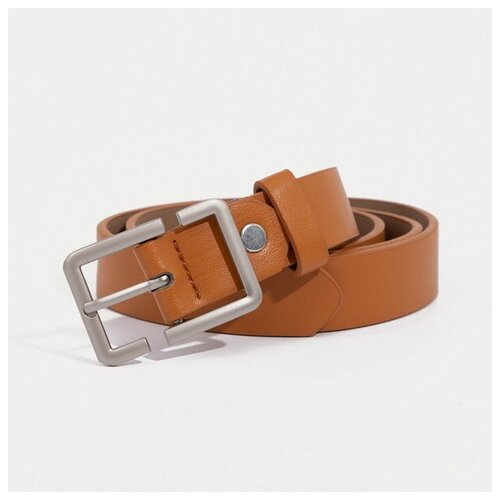 фото Ремень сима-ленд, размер 105, оранжевый сима-лэнд