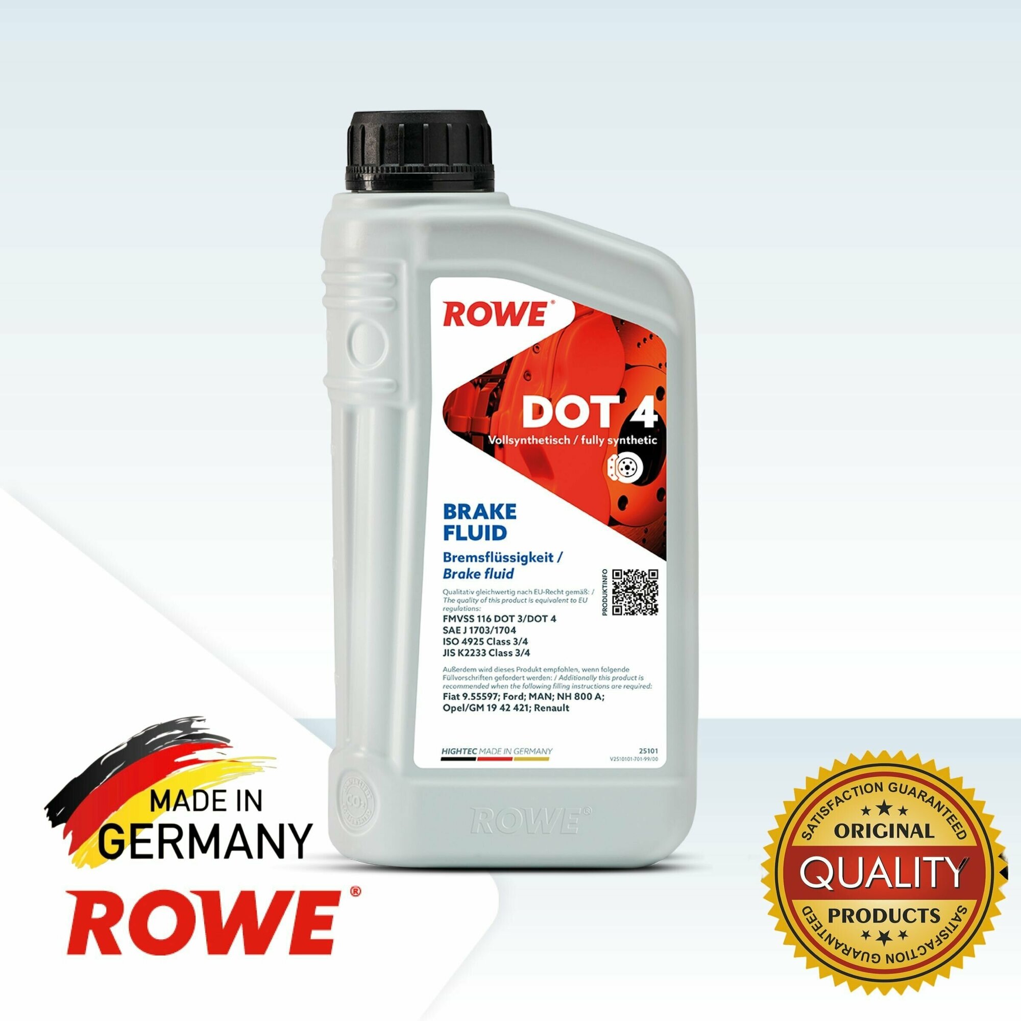 Тормозная жидкость ROWE HIGHTEC BRAKE FLUID DOT 4