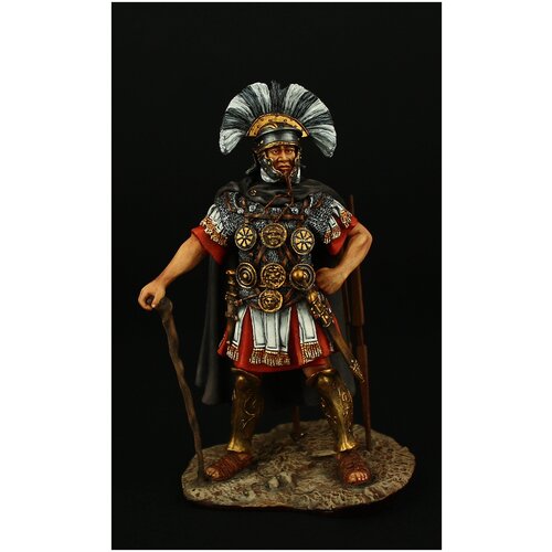 Оловянный солдатик SDS: Римский Центурион, 50 г. до н. э. оловянный солдатик sds пленный римлянин битва на тразименском озере 217 г до н э