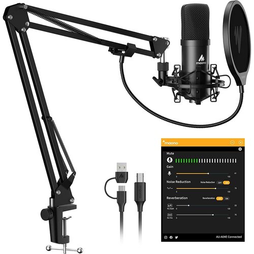 USB микрофон Maono AU-A04E apogee mic plus usb микрофон конденсаторный 96 кгц