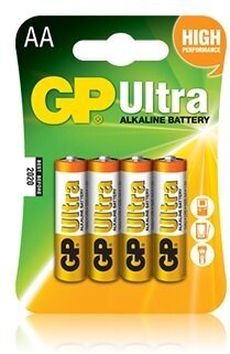 Батарея GP Ultra Alkaline 15AU LR6 AA (4шт) (10 шт. в упаковке)