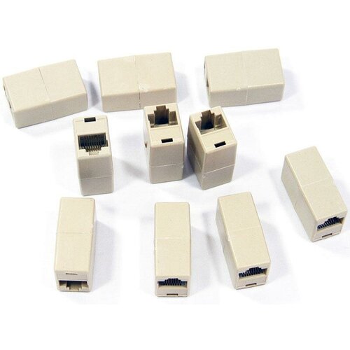 VCOM VTE7713-1/10 Модуль RJ-45 - RJ-45 проходной, кат. 5e (10 шт. в уп-ке), блистер [693751088607] сетевой адаптер vcom vte7713 1 10