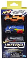 Набор машин Nerf Нитро из трех моделей (C0777) синий/оранжевый/серый