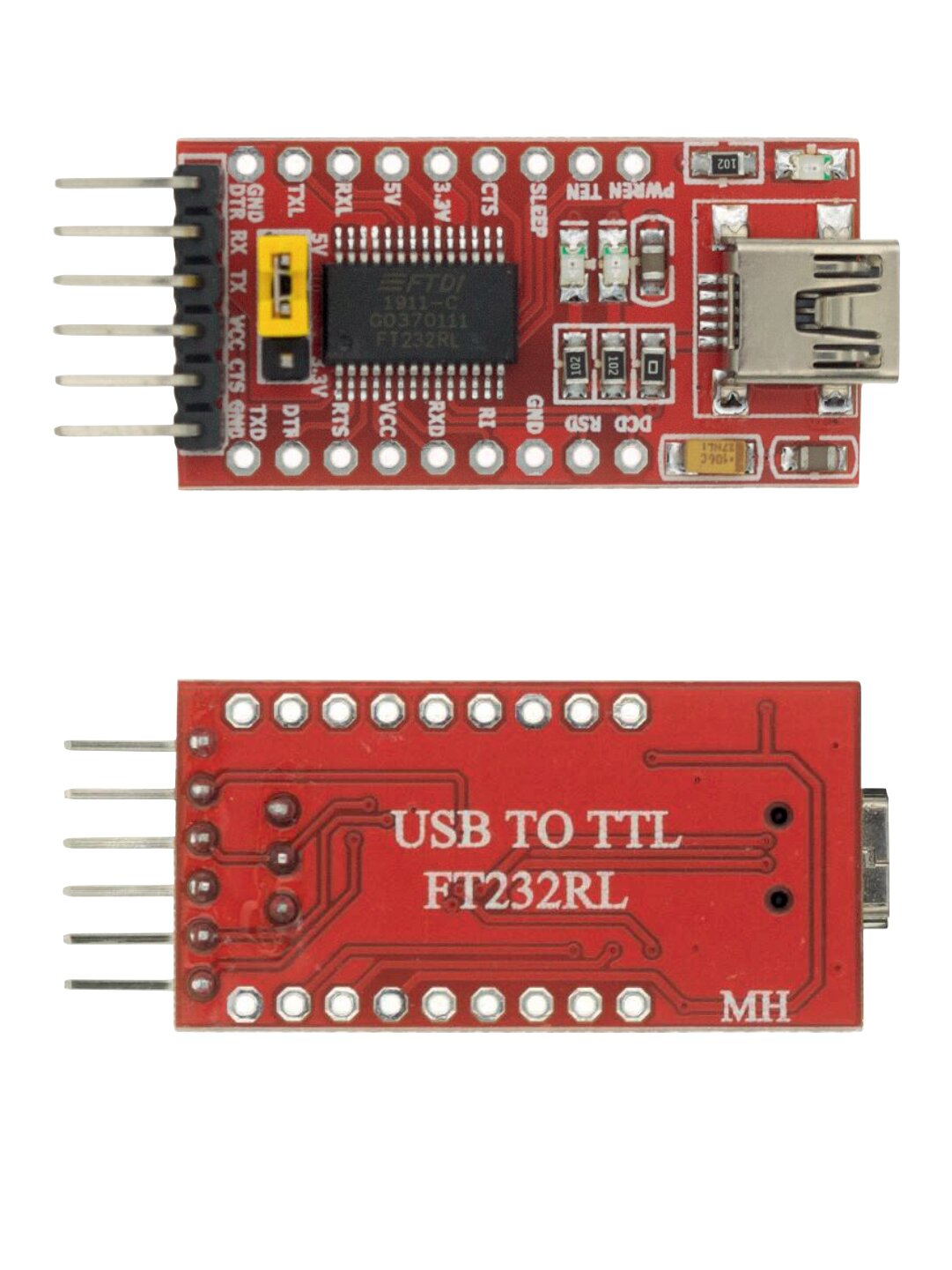 Преобразователь miniUSB в TTL на базе микросхемы FT232RL (У)