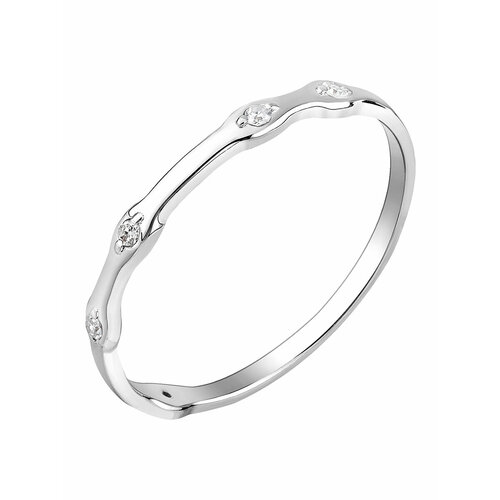 фото Кольцо наборное амбер, белое, красное золото, 585 проба, бриллиант, размер 17, золотой