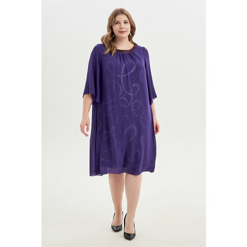 Платье Olsi, размер 54, фиолетовый
