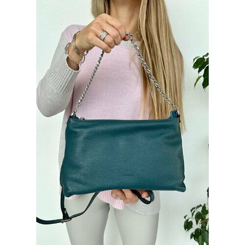 фото Сумка ripani 7083oj/550, фактура зернистая, зеленый, синий
