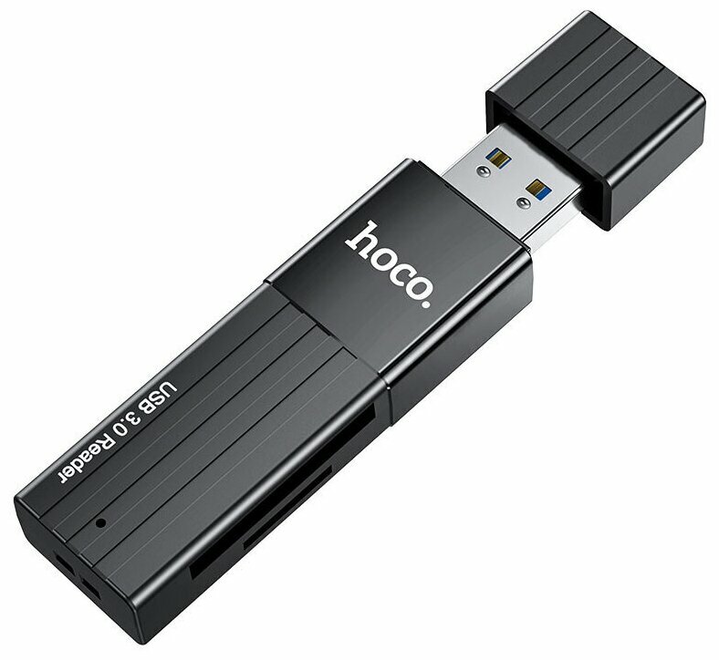 Картридер Hoco HB20 2TB 5Gbps USB30 чёрный Hoco Картридер Hoco HB20 2TB 5Gbps USB30 чёрный
