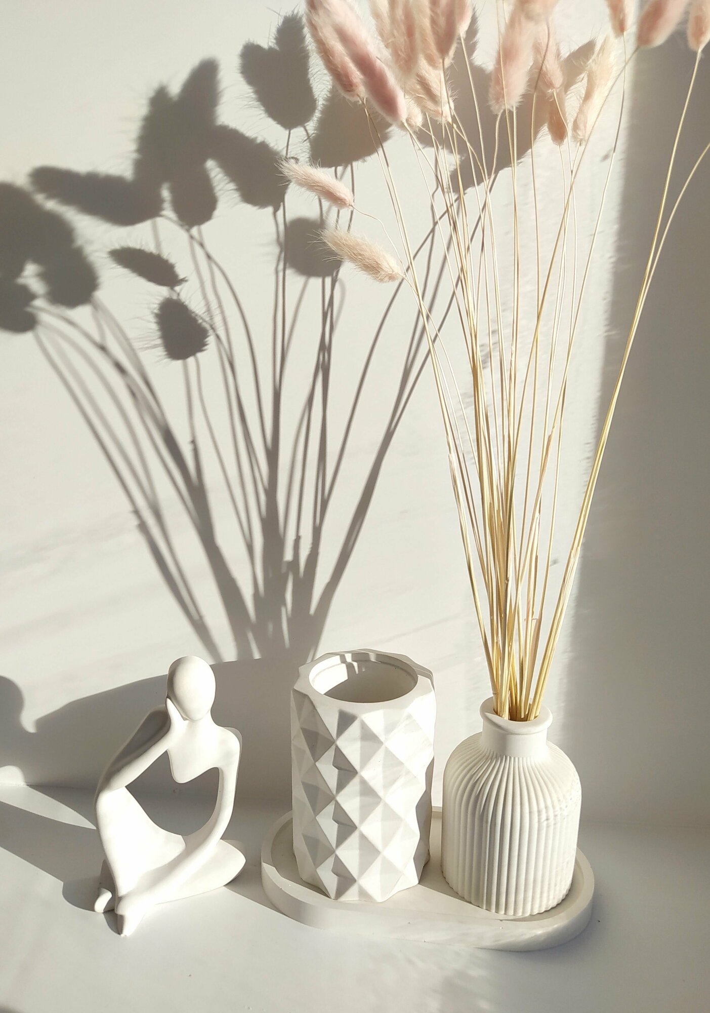 фото Подарочный набор: ваза для сухоцветов, органайзер, поднос, статуэтка