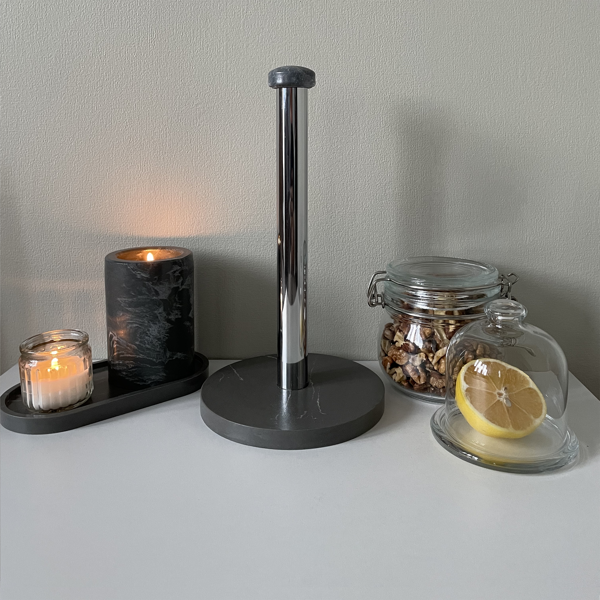 фото Каменный держатель для бумажных полотенец Haifisch