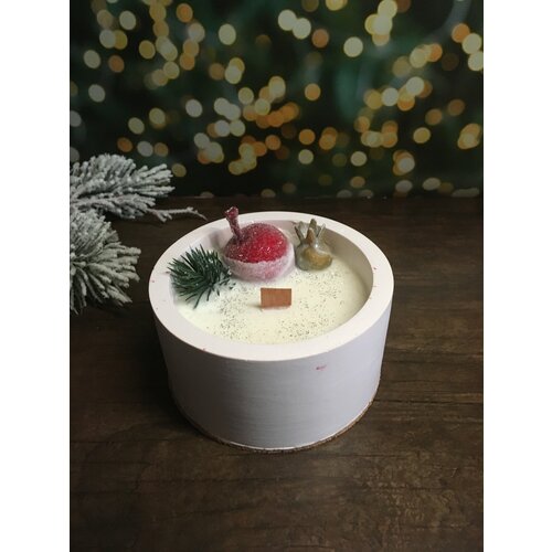 Свеча в гипсе 