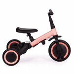 Детский беговел-велосипед 4в1 с родительской ручкой, розовый - TR007-PINK - изображение
