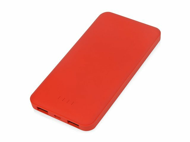 Внешний аккумулятор «NEO PB100», 10000 mAh (595433, красный, 7 х 14,5 х 1,5, пластик с покрытием soft- touch)