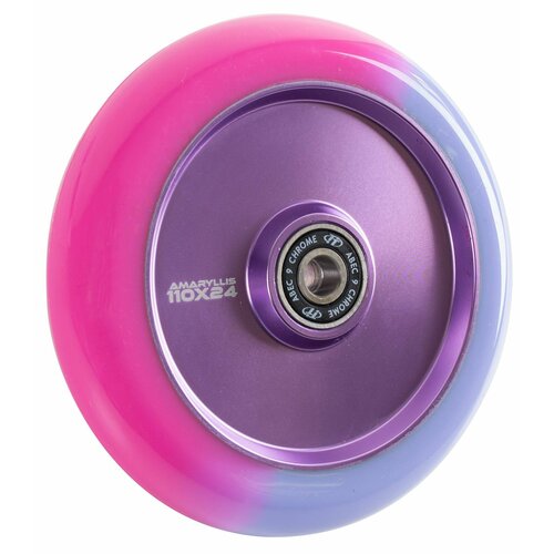 фото Колесо для самоката x-treme 110*24мм, amarillis, purple-pink techteam
