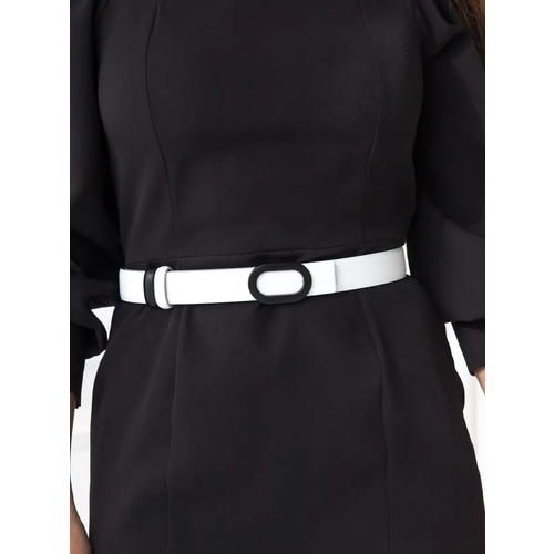 фото Ремень неушанка, размер 105, белый