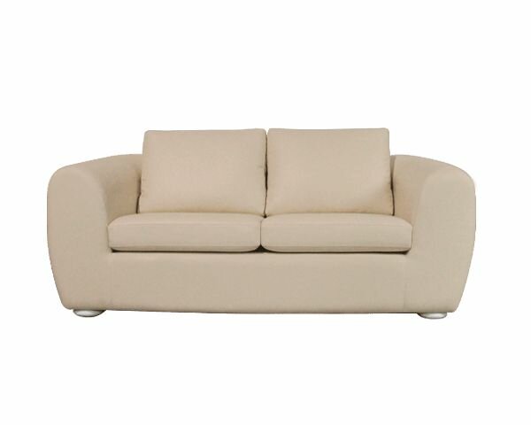 фото Диван-кровать прямой Glamour для гостиной c подлокотниками, слоновая кость, велюр, раскладной, 264х104х85см