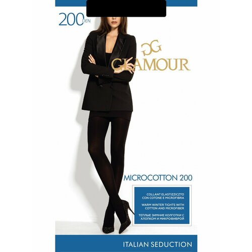 колготки glamour microfiber 200 den размер 3 черный Колготки Glamour, 200 den, размер 3, черный