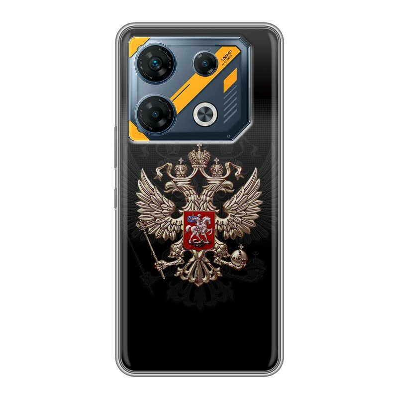 Дизайнерский силиконовый чехол для Инфиникс ГТ 10 Про / Infinix GT 10 Pro Герб России