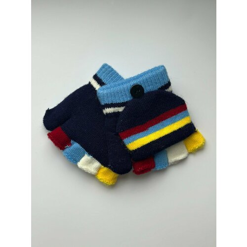 фото Перчатки , размер 2-5 лет, синий без бренда