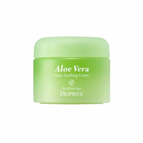 Крем с экстрактом алоэ вера для лица Deoproce Aloe Vera Oasis Soothing Cream (50 мл) крем для лица deoproce aloe vera oasis soothing cream 50g