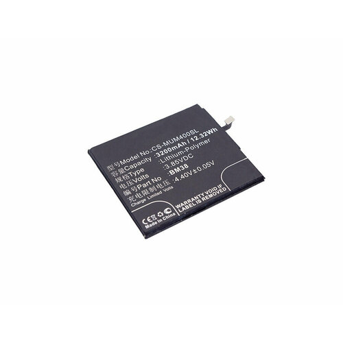 Аккумулятор CS-MUM400SL BM38 для Xiaomi Mi 4S 3.85V / 3200mAh / 12.32Wh аккумулятор cs mum400sl bm38 для xiaomi mi 4s 3 85v 3200mah 12 32wh