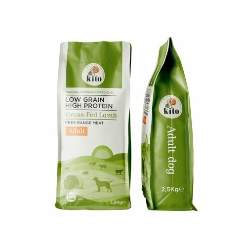 Kito Adult Dog Food Grass-Fed Lamb - Для взрослых собак с ягненком свободного выпаса - 2,5 кг