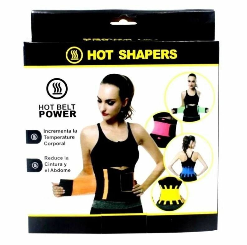 Утягивающий пояс-корсет из неопрена для похудения Hot Shapers Belt Power S розовый