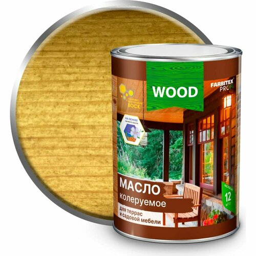 Колеруемое масло для террас и садовой мебели Farbitex 4300011003 1230₽