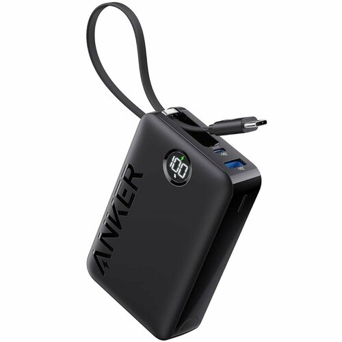 Портативное зарядное устройство (Powerbank) Anker A1647 20000mAh 22.5W with Built-In (черный) аккумуляторы powerbank 50w power bank 20000 xiaomi mi емкостью 20000 мач переносная зарядка для телефона аккумуляторы