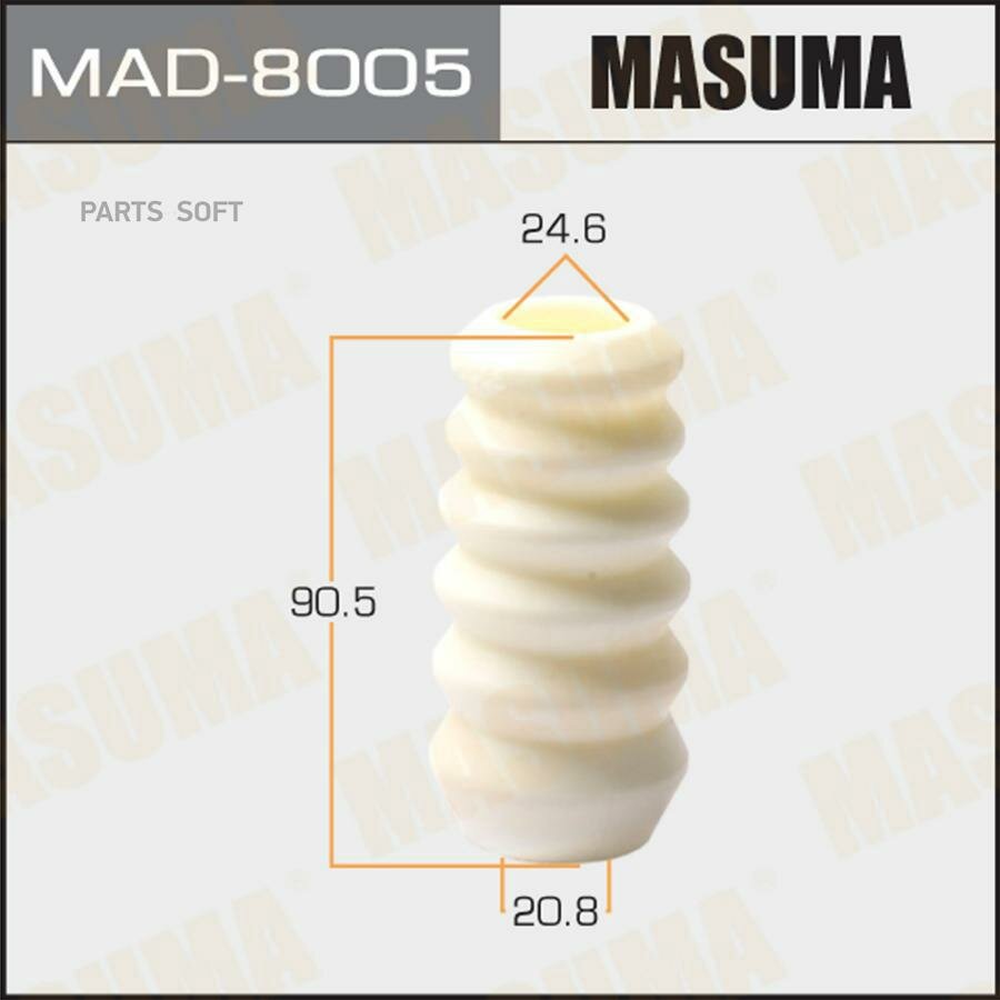 MASUMA MAD8005 отбойник амортизаторов MASUMA, 20.8X24.6X90.5, IMPREZA G11