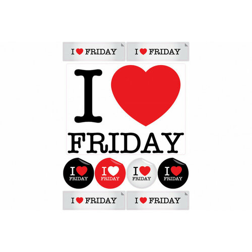 Наклейка Декоретто Я люблю пятницу! CK 4001 Декор