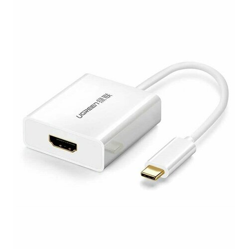 Адаптер UGREEN 40273 USB-C to HDMI Adapter белый адаптер ugreen 40273 usb c to hdmi adapter белый