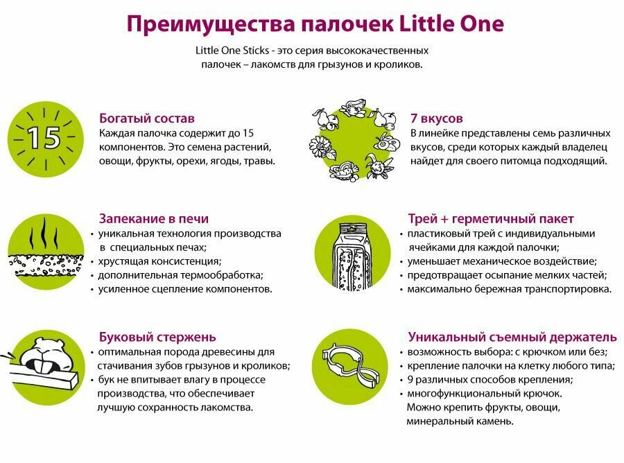 Лакомство для грызунов LITTLE ONE - фото №20