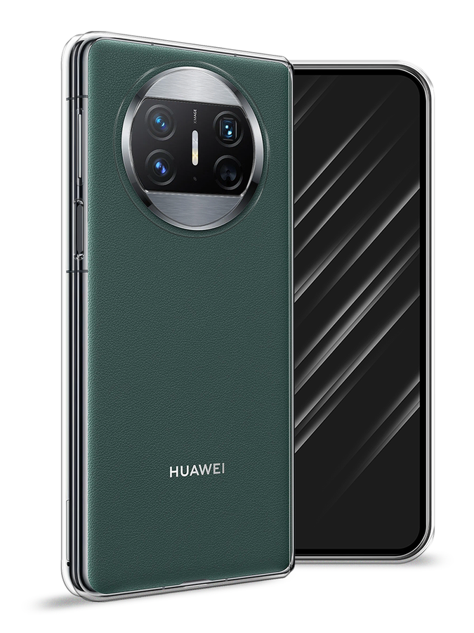 Силиконовый чехол на Huawei Mate X3 / Хуавей Мейт X3, прозрачный