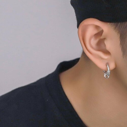 Серьги с подвесками, конго, размер 20 мм, серебряный