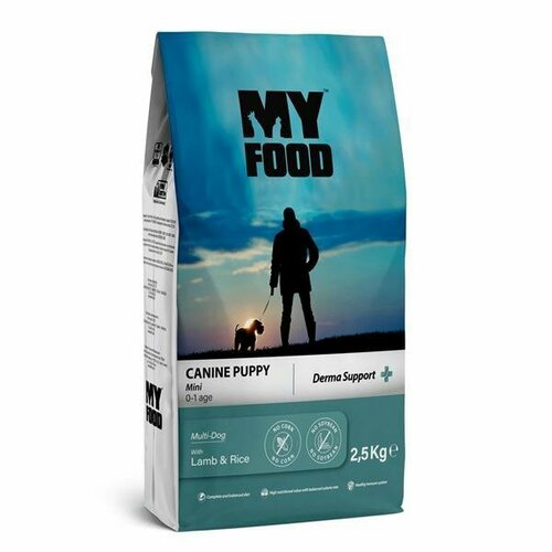 Myfood Canine Puppy Mini Multi-Dog with Lamb & Rice сухой корм для щенков с ягненком и рисом 2,5кг dailydog puppy all breed lamb and rice сухой корм для щенков с ягненком и рисом 12 кг