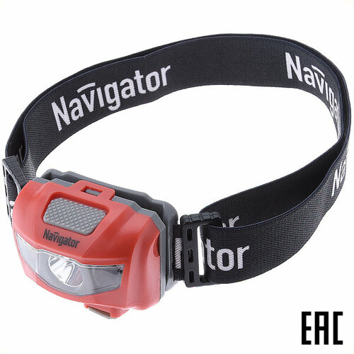 фото Фонарь светодиодный налобный аккумуляторный 14037 npt-h16-accu 3,7вт ip44 navigator