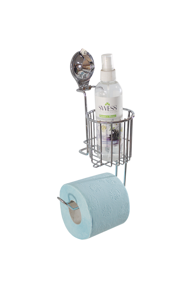 фото Держатель д/туалетной бумаги и освежителя, хром BI-3105A