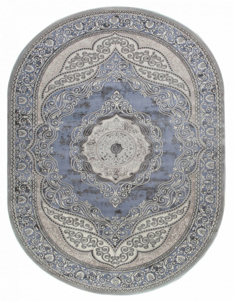 Rimma Lux 36868J OVAL L.GREY / BLUE (1.6 х 2.3 м)
