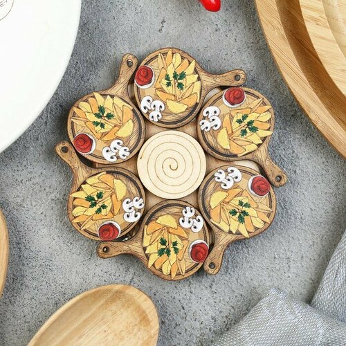 Подставка под горячее Сковородка 12 см можжевельник 568₽