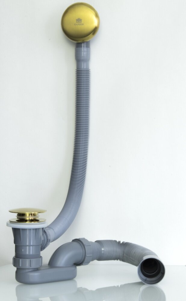 фото Пластиковая обвязка (автомат) для ванны (золото) GANZER GZ1199-ME