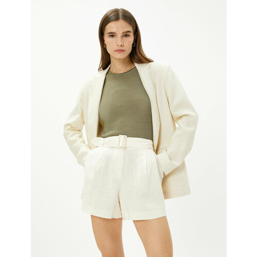 фото Шорты koton, размер 46, бежевый